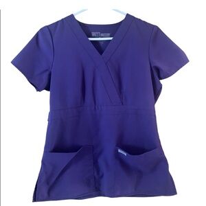 Grey's Anatomy Deep Purple Scrub Top